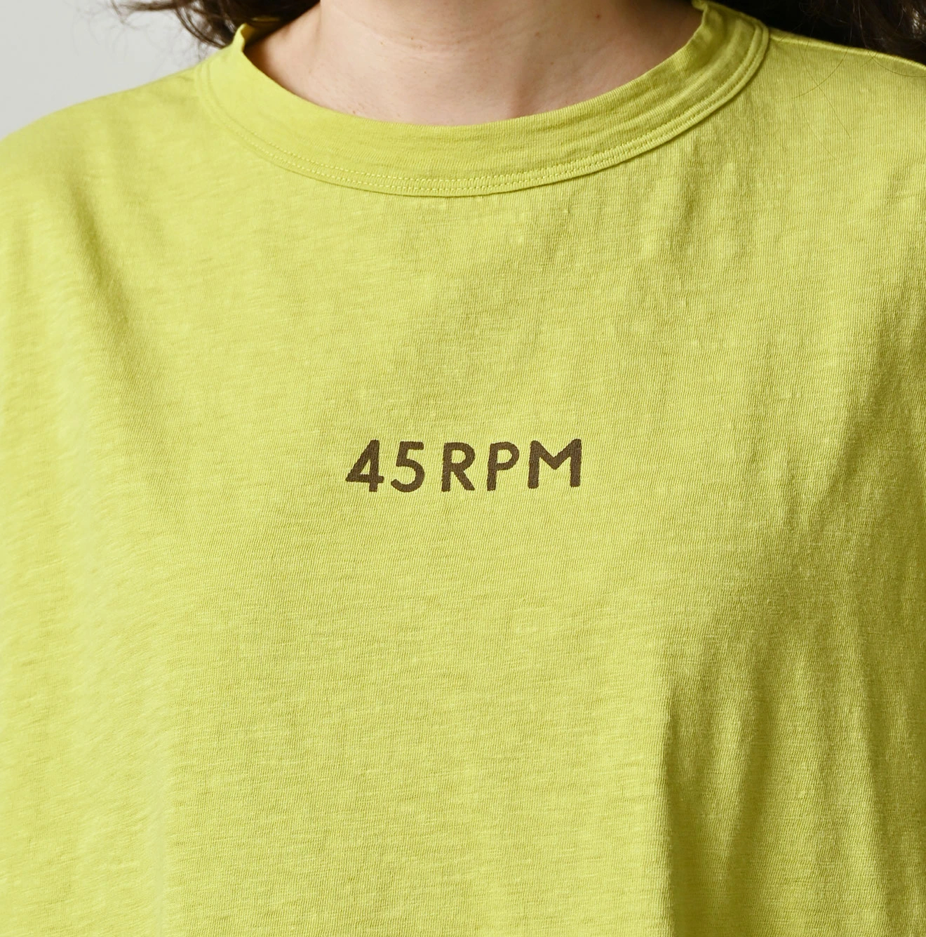 45R(フォーティファイブアール) |ピッコロゴプリントのギャザーＭキャミ