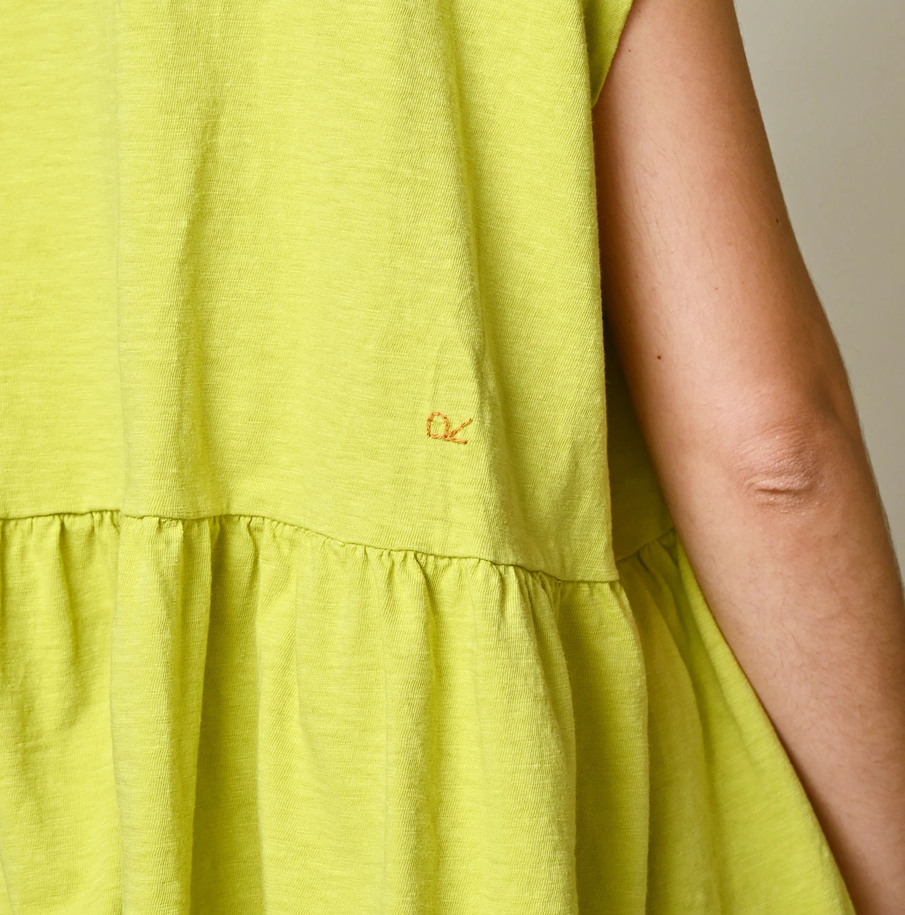 45R(フォーティファイブアール) |ピッコロゴプリントのギャザーＭキャミ