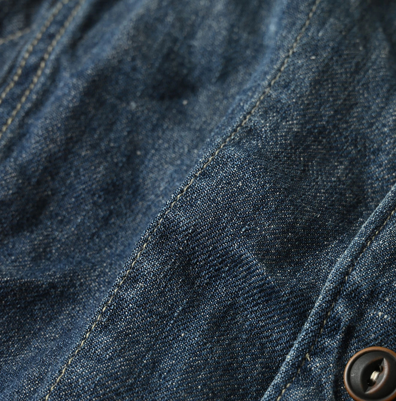 45R(フォーティファイブアール) |リネンデニムのオープンノースリーブ（重）