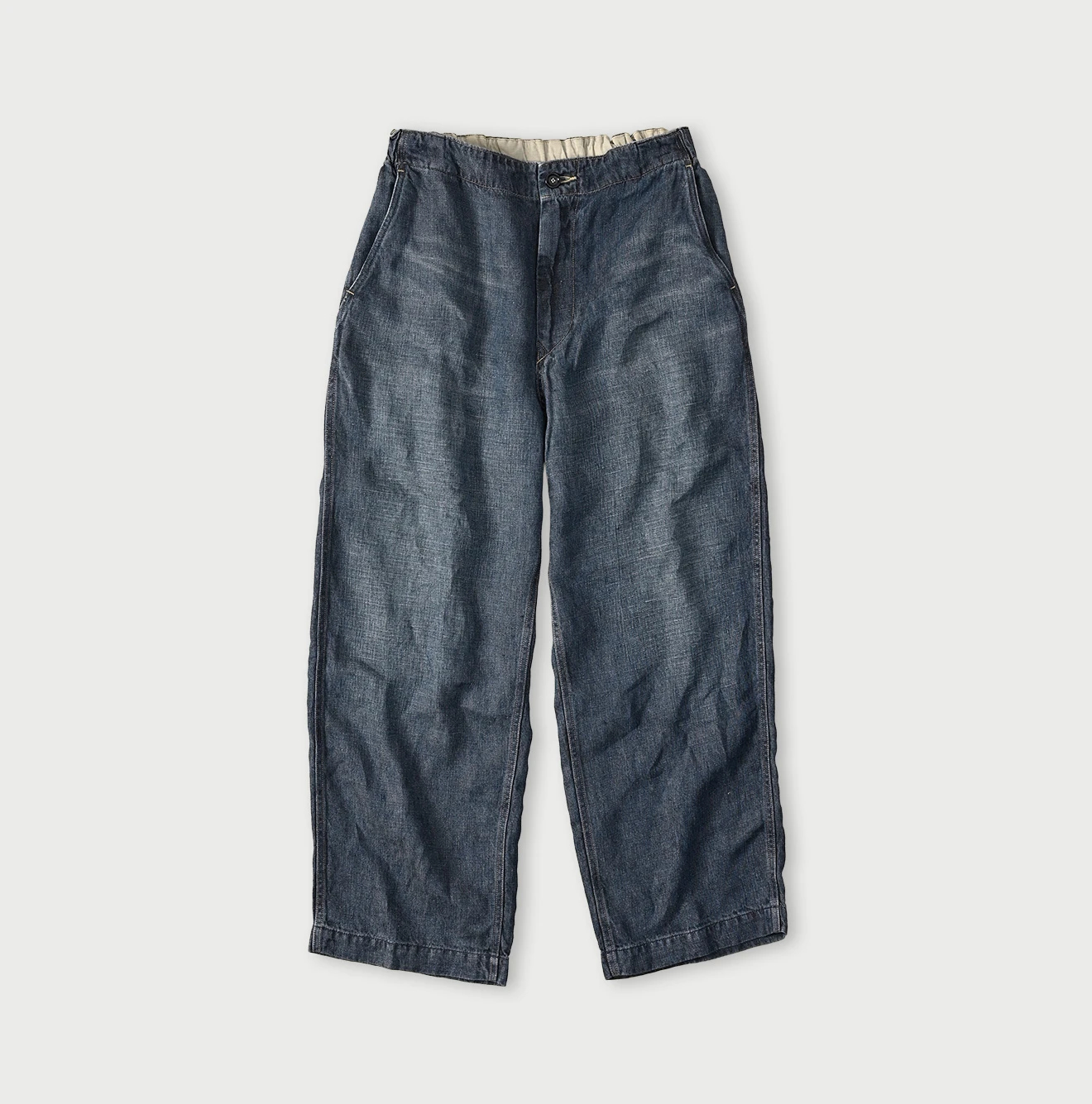 45R(フォーティファイブアール) |リネンデニムのイージーワークパンツ（重）
