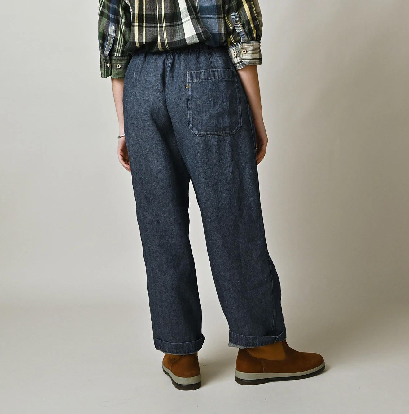 45R(フォーティファイブアール) |リネンデニムのイージーワークパンツ（重）