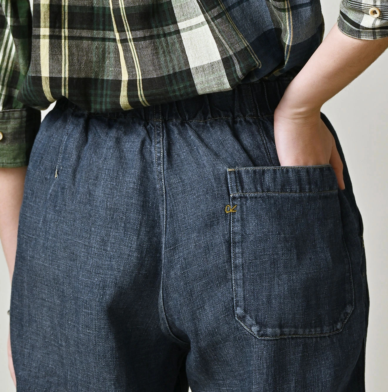 45R(フォーティファイブアール) |リネンデニムのイージーワークパンツ（重）