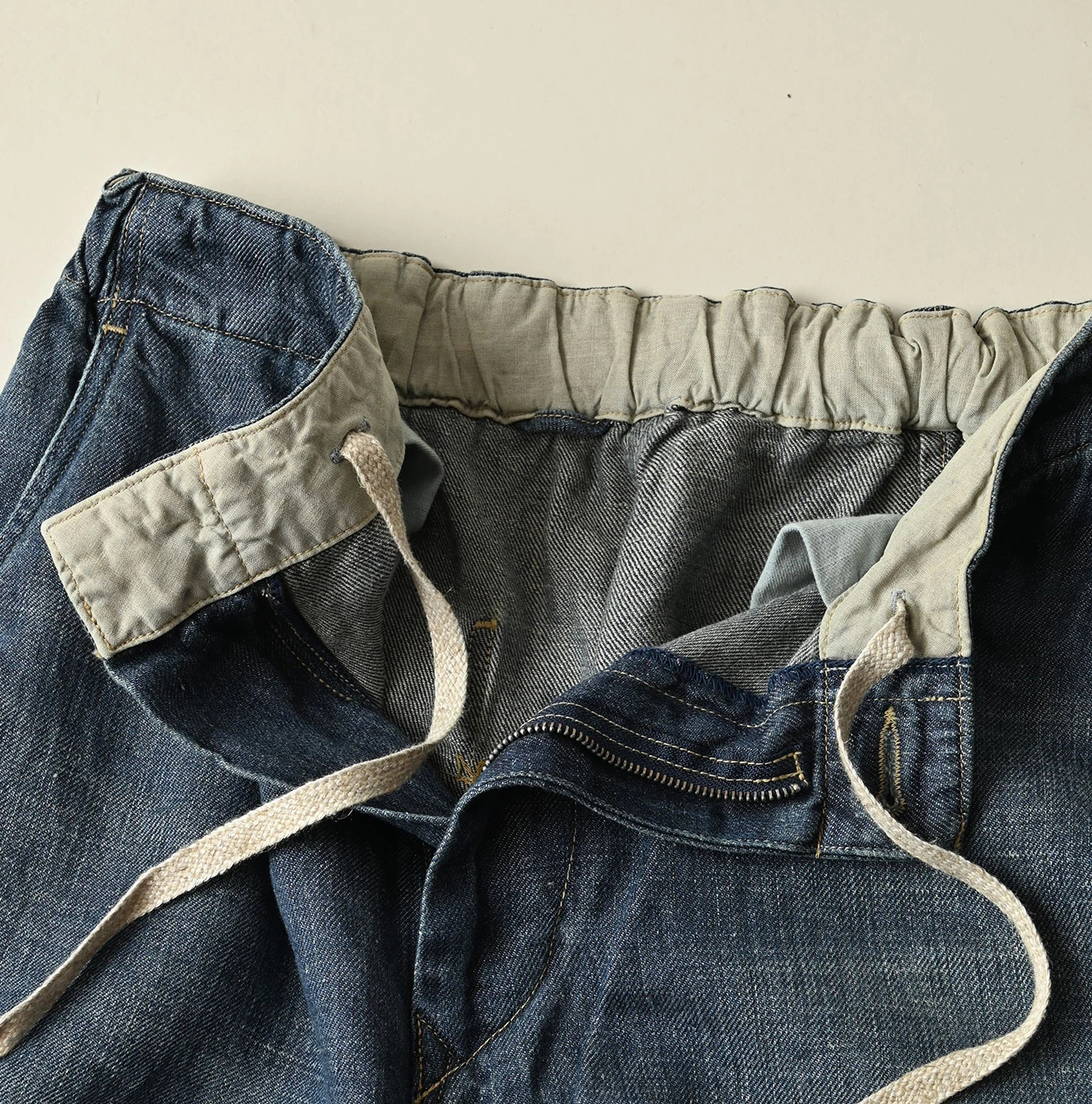 45R(フォーティファイブアール) |リネンデニムのイージーワークパンツ（重）