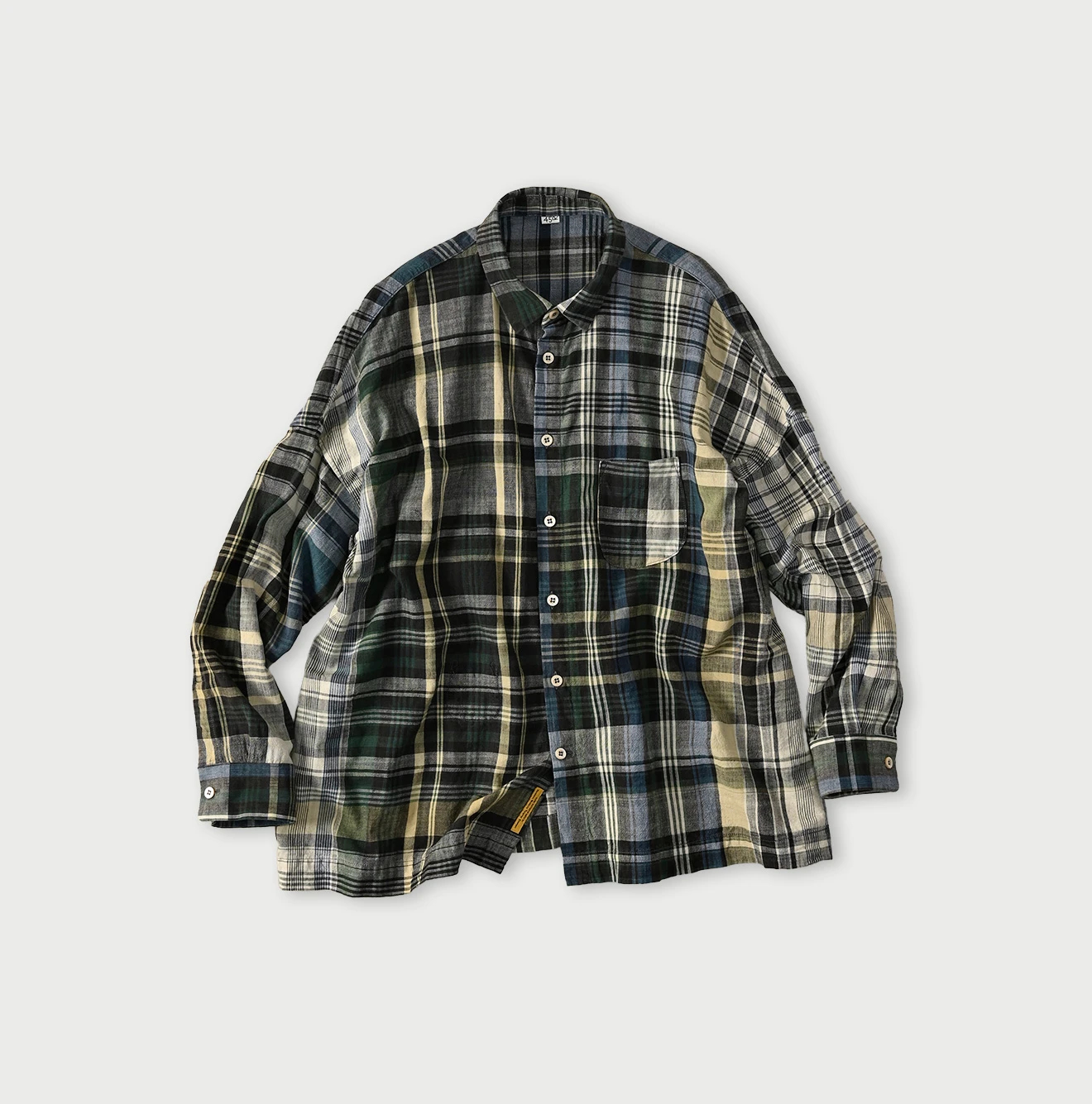 45R(フォーティファイブアール) |インド草木染マドラスの908馬シャツ