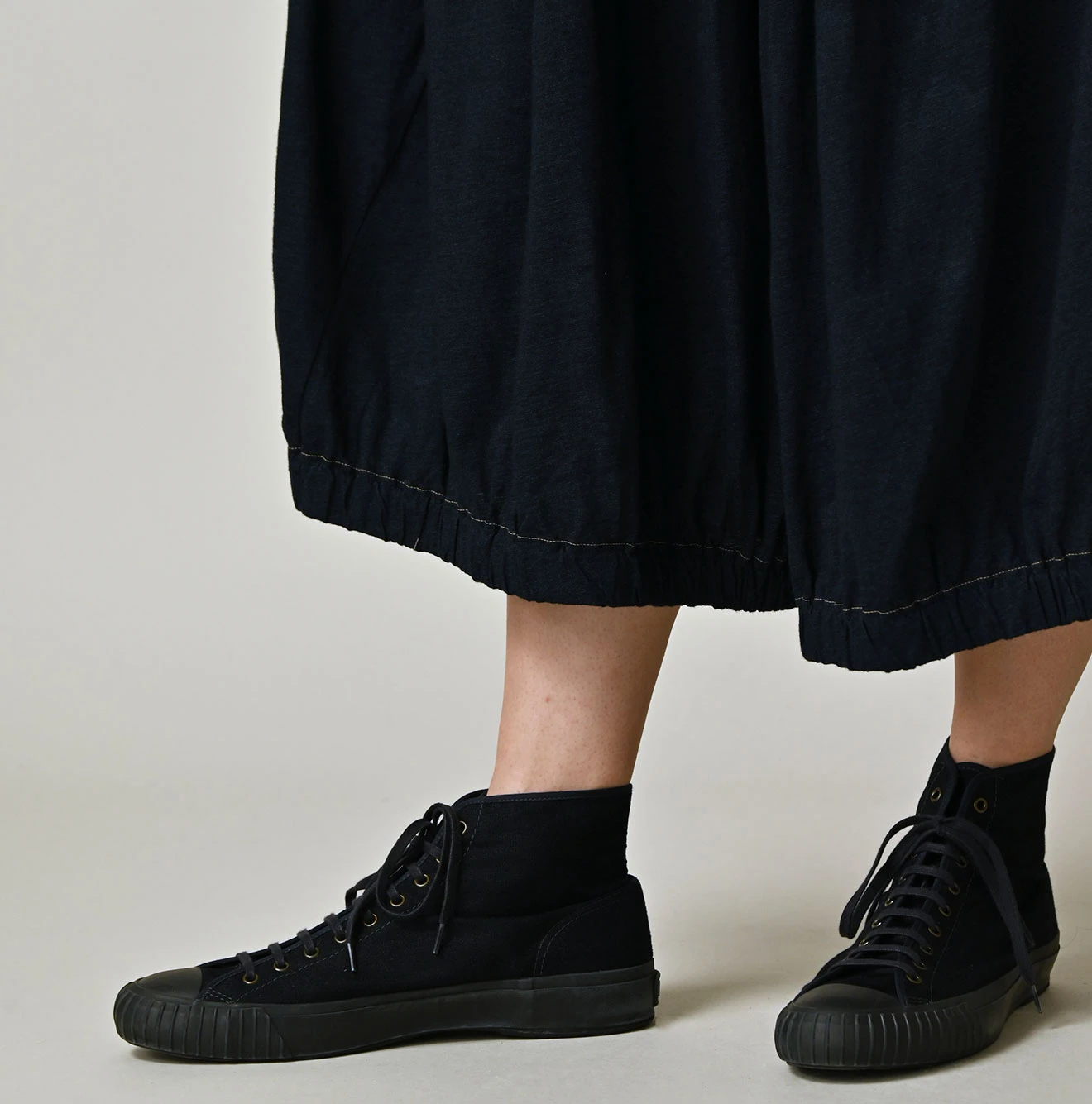 45R(フォーティファイブアール) |ガーゼ天竺のブルマパンツ（インディゴ）