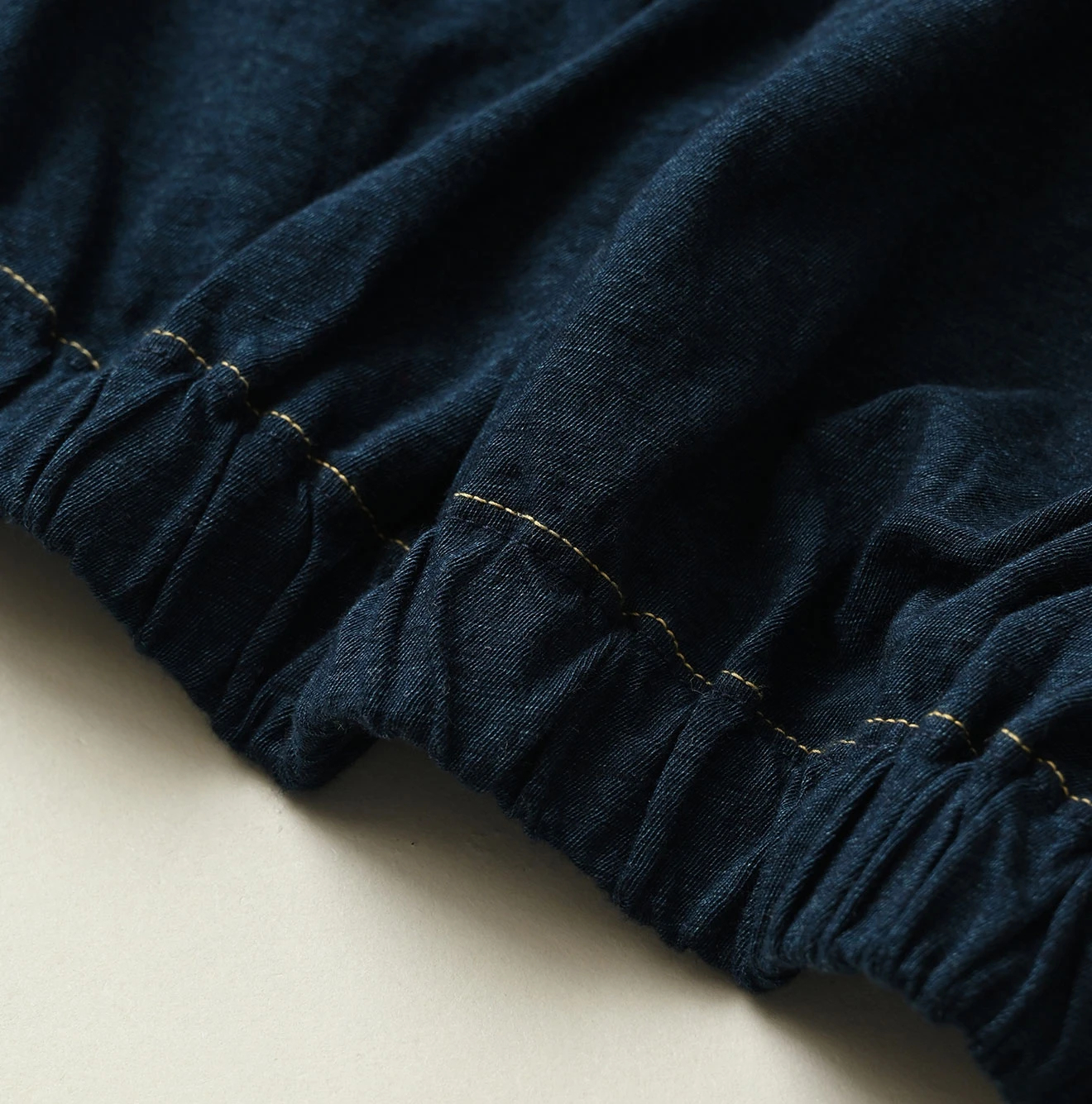 45R(フォーティファイブアール) |ガーゼ天竺のブルマパンツ（インディゴ）