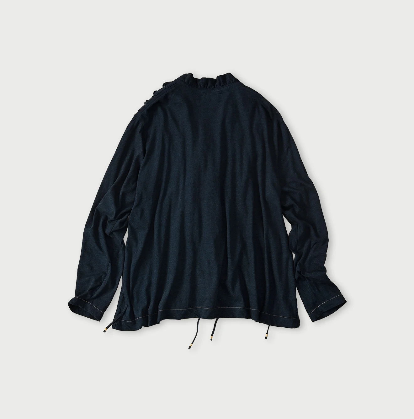 45R(フォーティファイブアール) |ガーゼ天竺のフリルカシュクール（インディゴ）