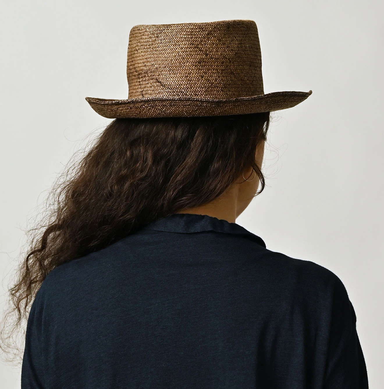 45R(フォーティファイブアール) |ガーゼ天竺のフリルカシュクール（インディゴ）