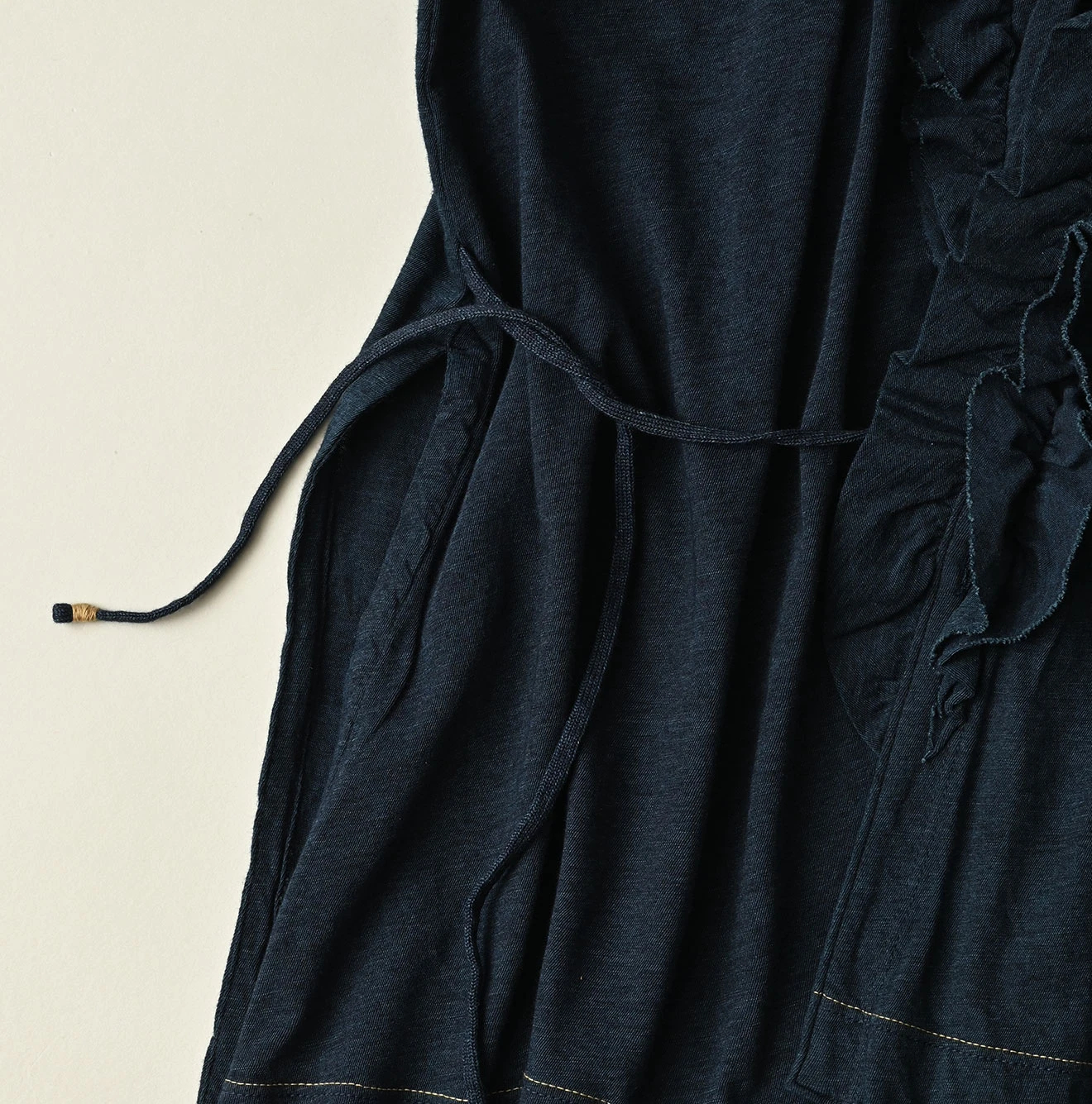 45R(フォーティファイブアール) |ガーゼ天竺のフリルカシュクール（インディゴ）