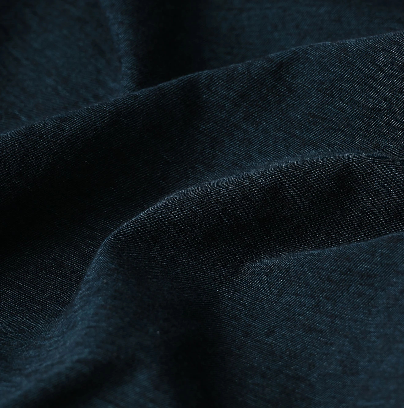 45R(フォーティファイブアール) |ガーゼ天竺のフリルカシュクール（インディゴ）