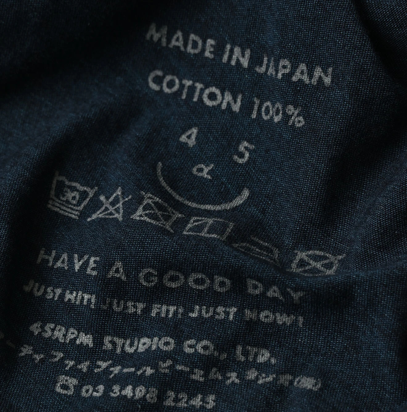 45R(フォーティファイブアール) |ガーゼ天竺のフリルカシュクール（インディゴ）