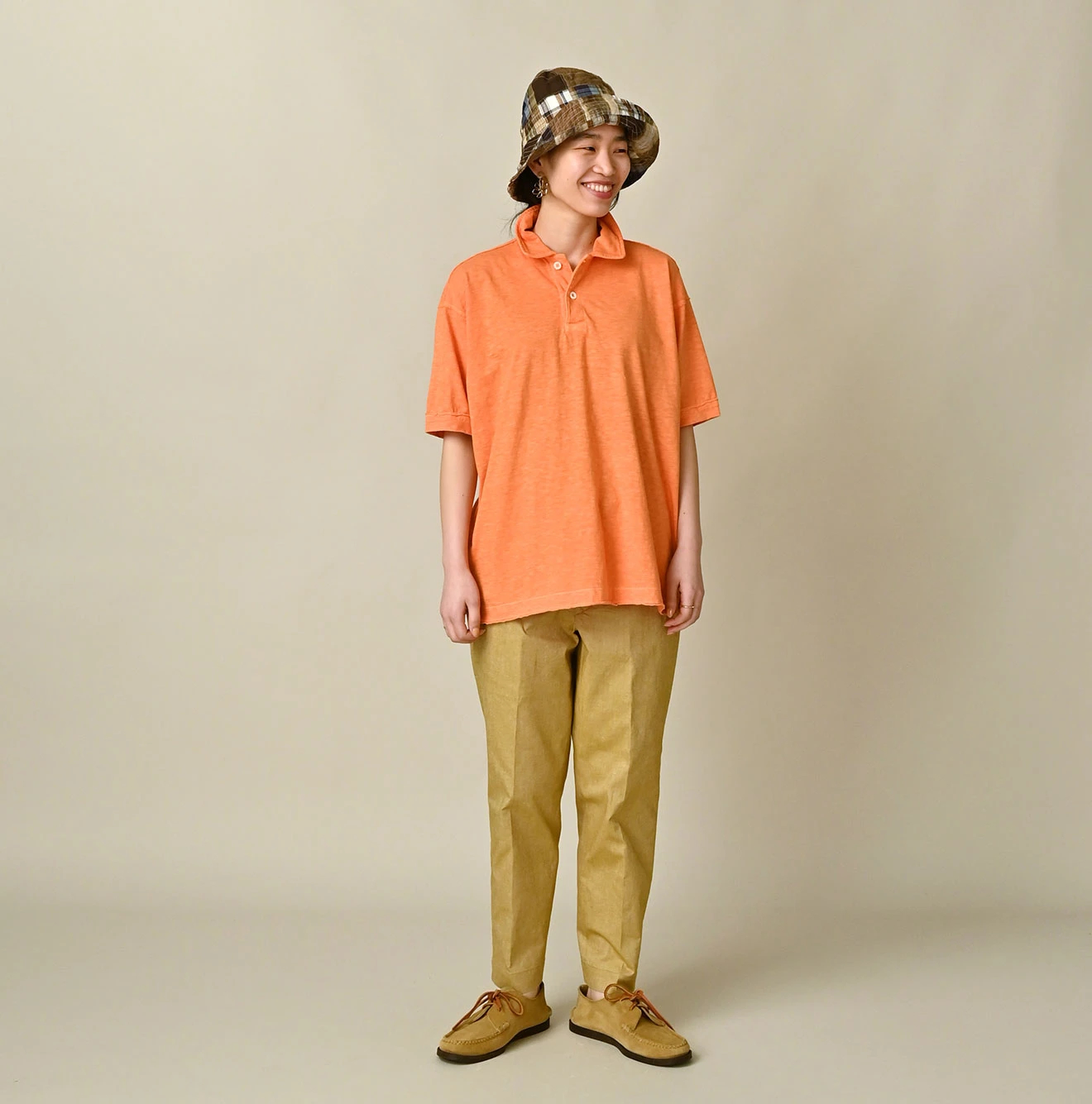 45R(フォーティファイブアール) |綿麻オックスストレッチのサブリナスラックス