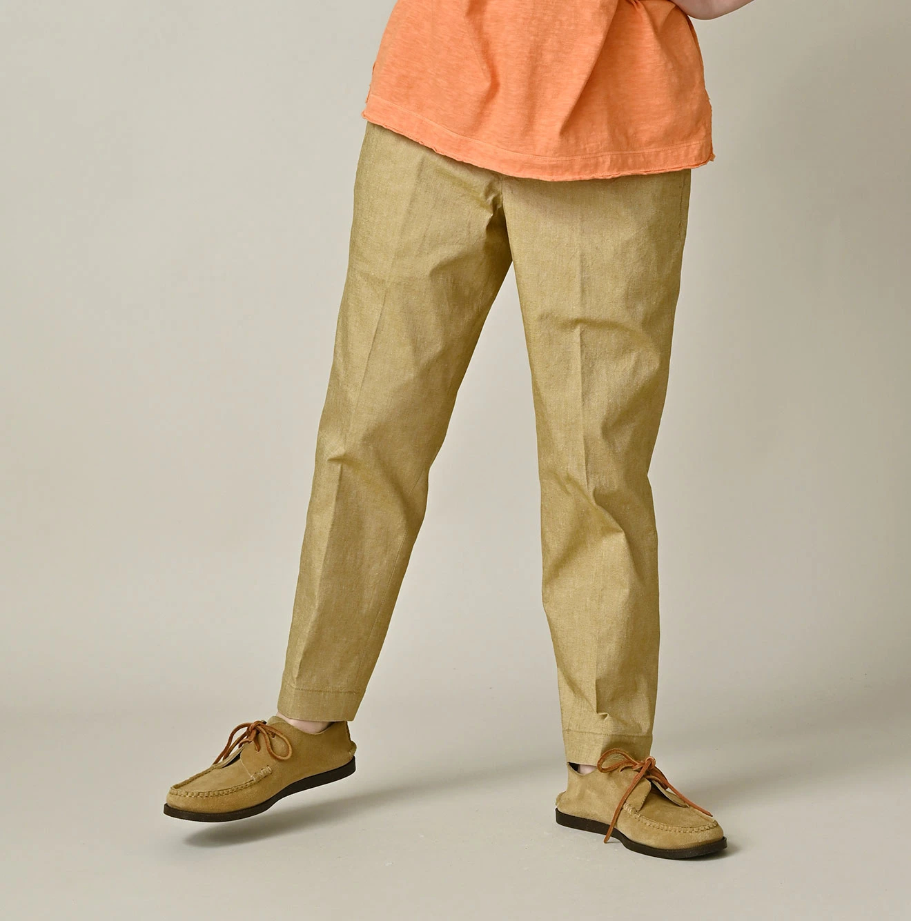 45R(フォーティファイブアール) |綿麻オックスストレッチのサブリナスラックス