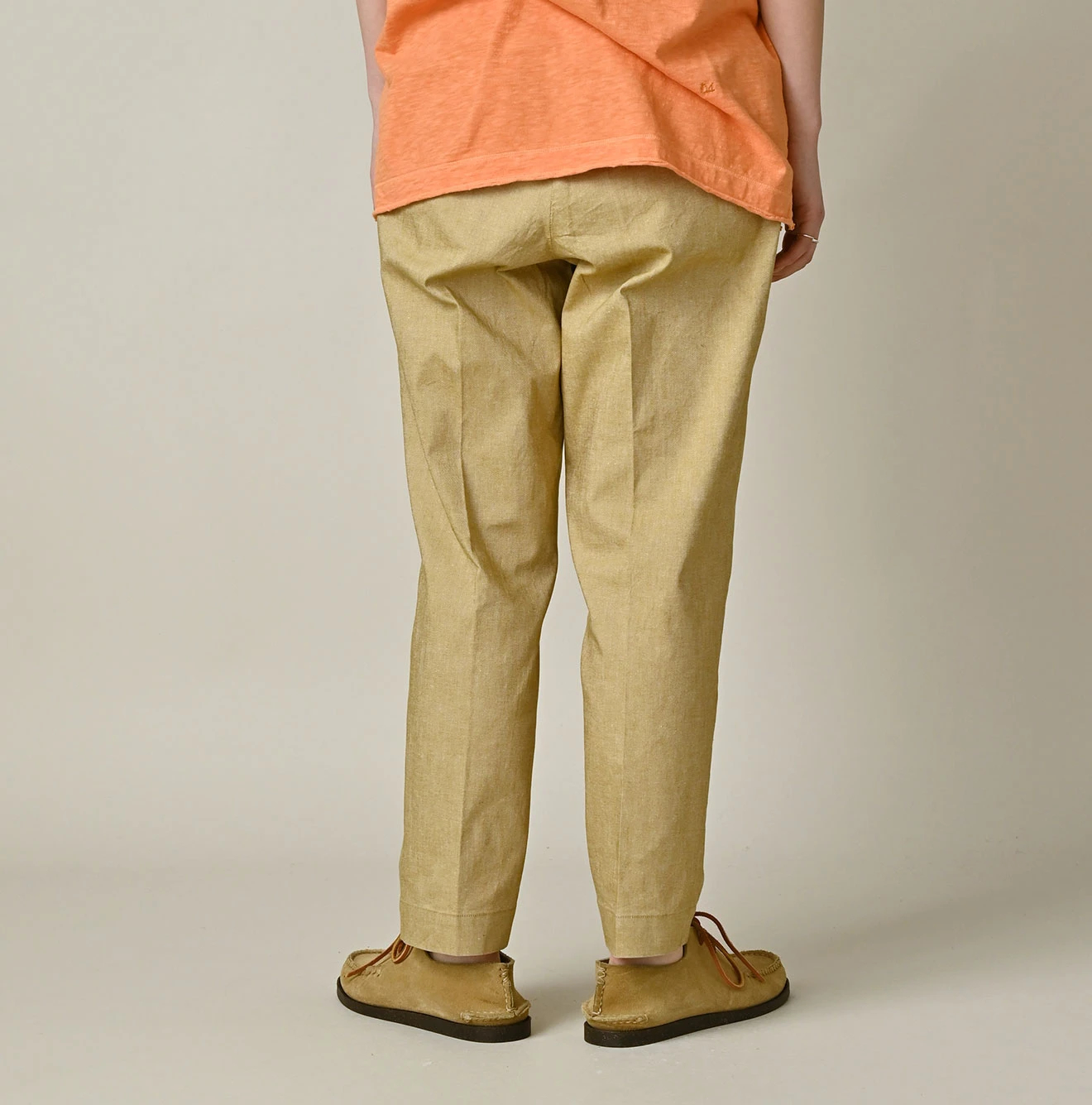 45R(フォーティファイブアール) |綿麻オックスストレッチのサブリナスラックス