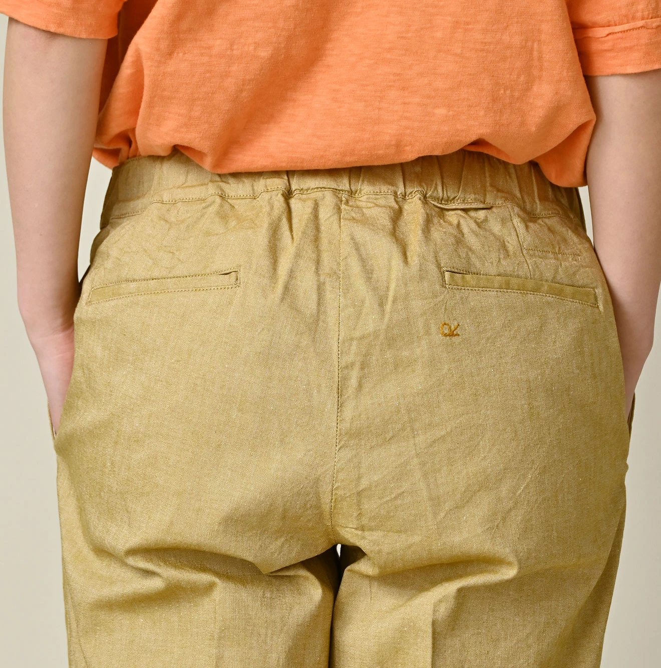 45R(フォーティファイブアール) |綿麻オックスストレッチのサブリナスラックス