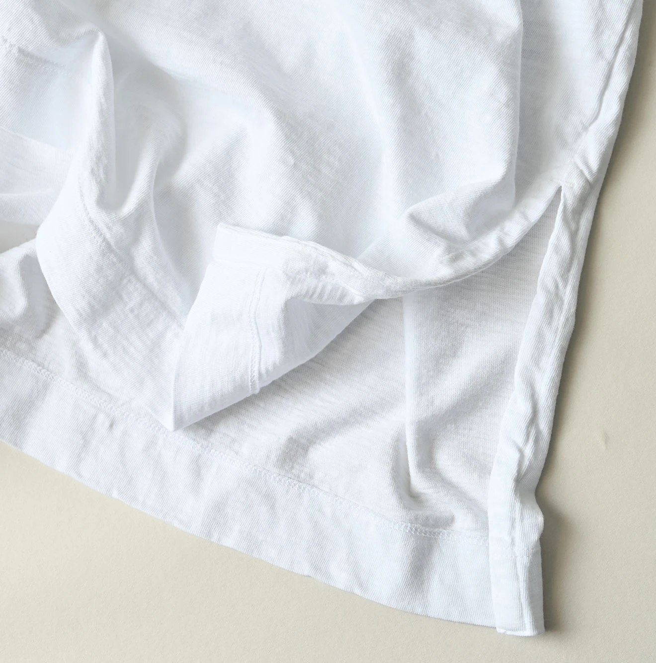 45R(フォーティファイブアール) |天竺のビッグスリットTシャツ