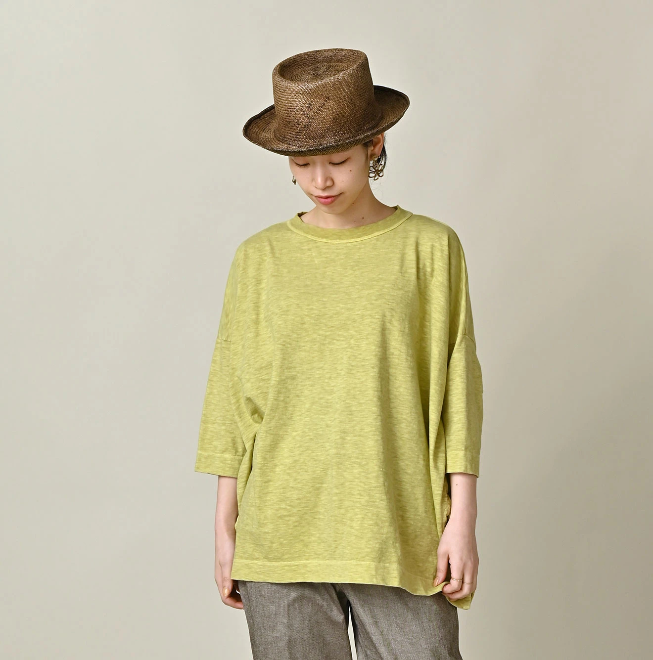 45R(フォーティファイブアール) |天竺のビッグスリットTシャツ（45草染）