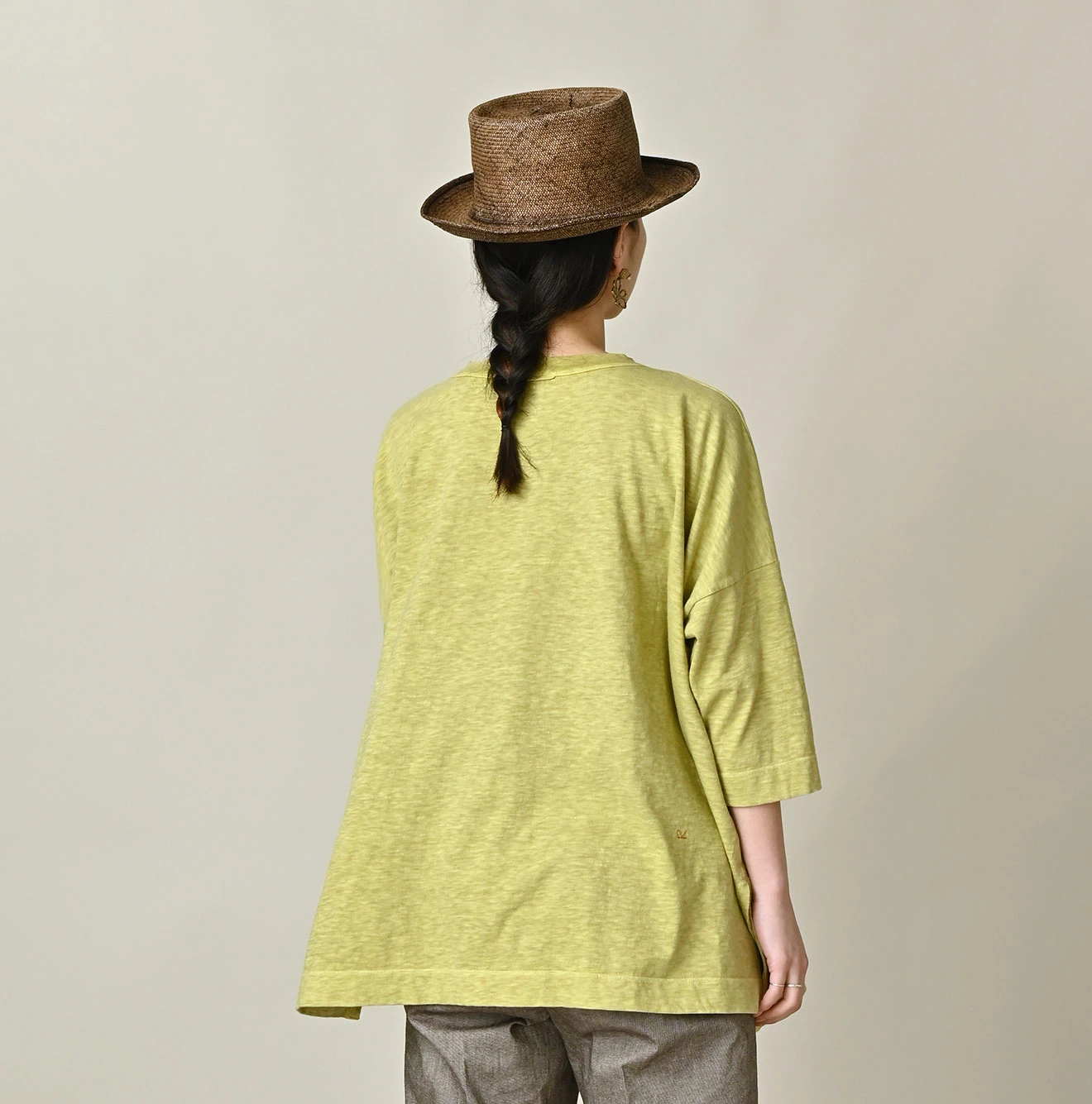 45R(フォーティファイブアール) |天竺のビッグスリットTシャツ（45草染）