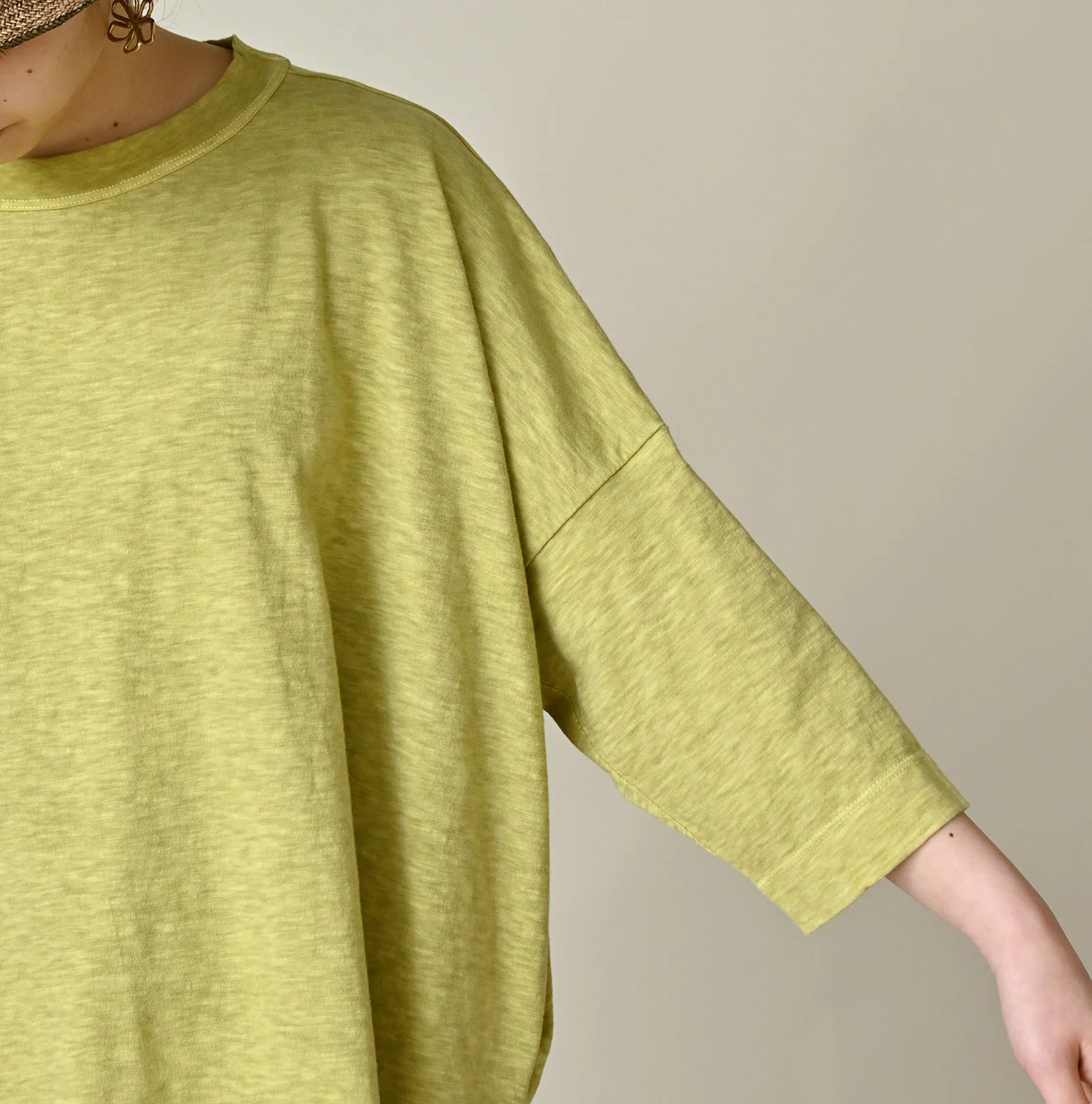 45R(フォーティファイブアール) |天竺のビッグスリットTシャツ（45草染）