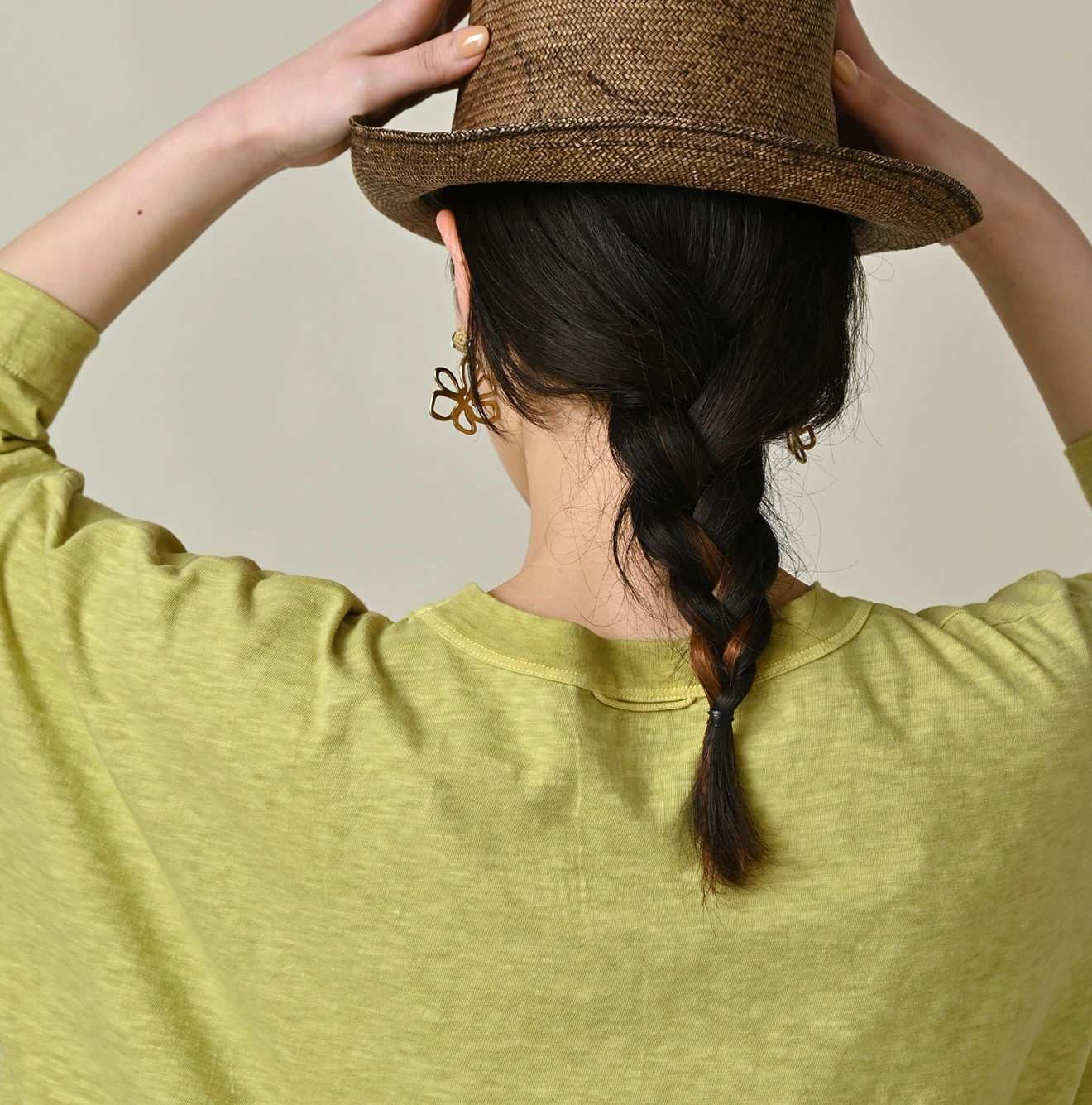 45R(フォーティファイブアール) |天竺のビッグスリットTシャツ（45草染）