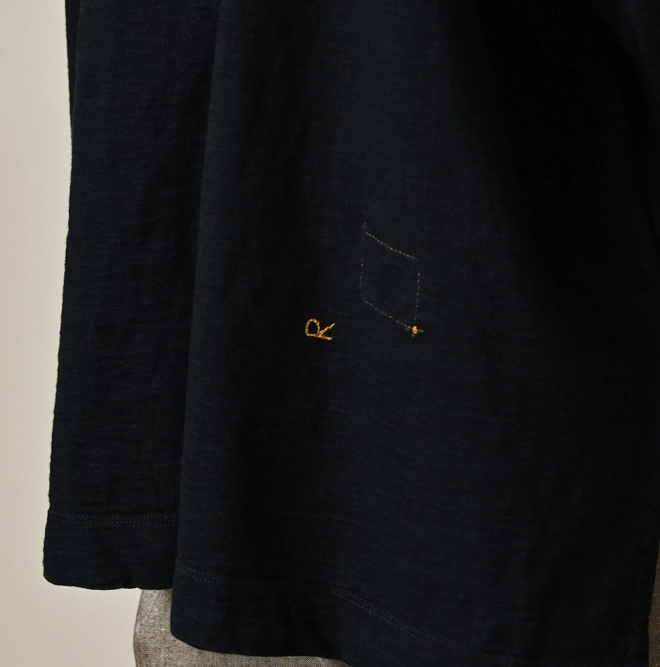 45R(フォーティファイブアール) |天竺のビッグスリットTシャツ（インディゴ）