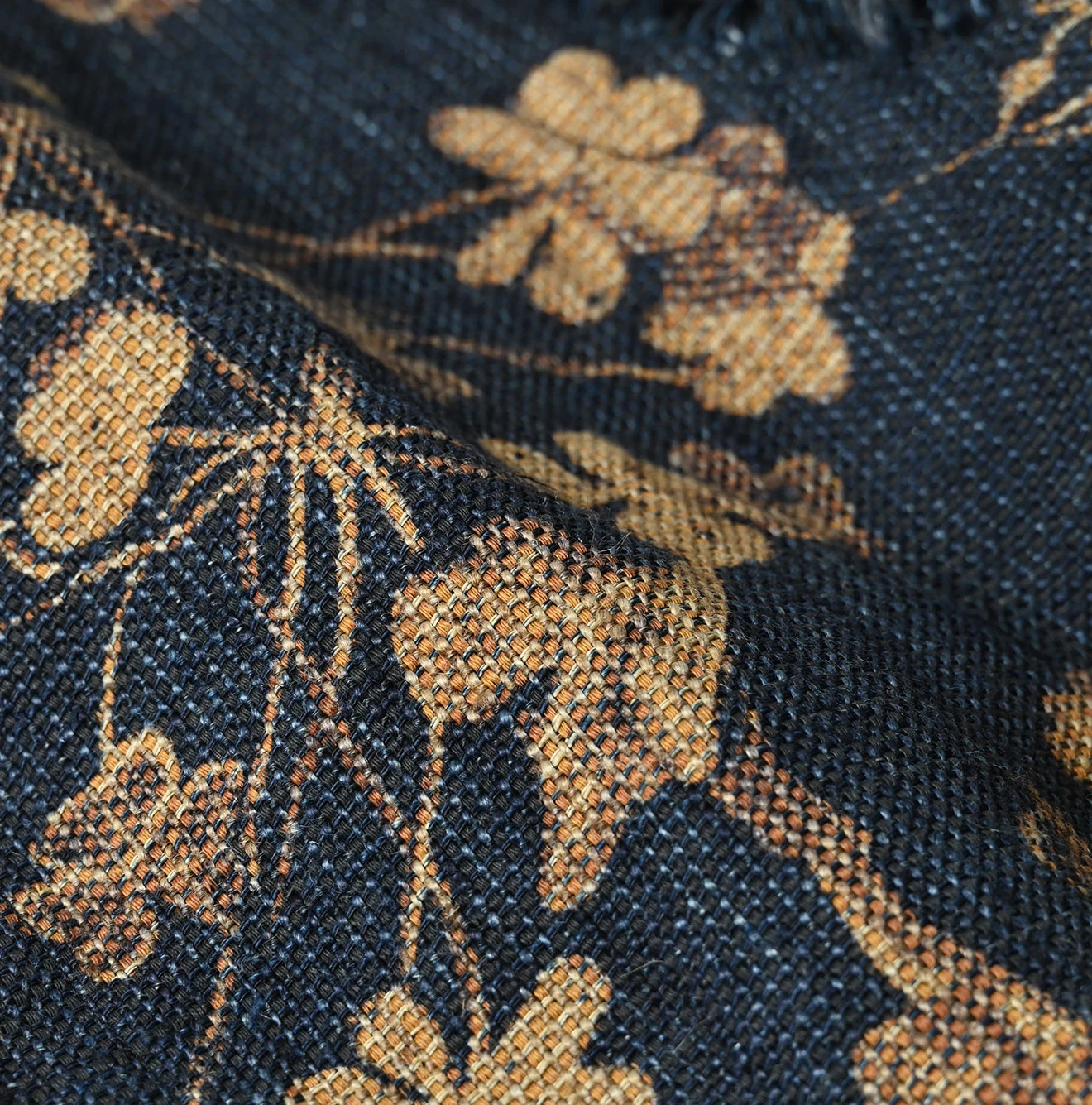 45R(フォーティファイブアール) |ギマゴザダックリンネルプリントのノースリーブトップ（インディゴ）