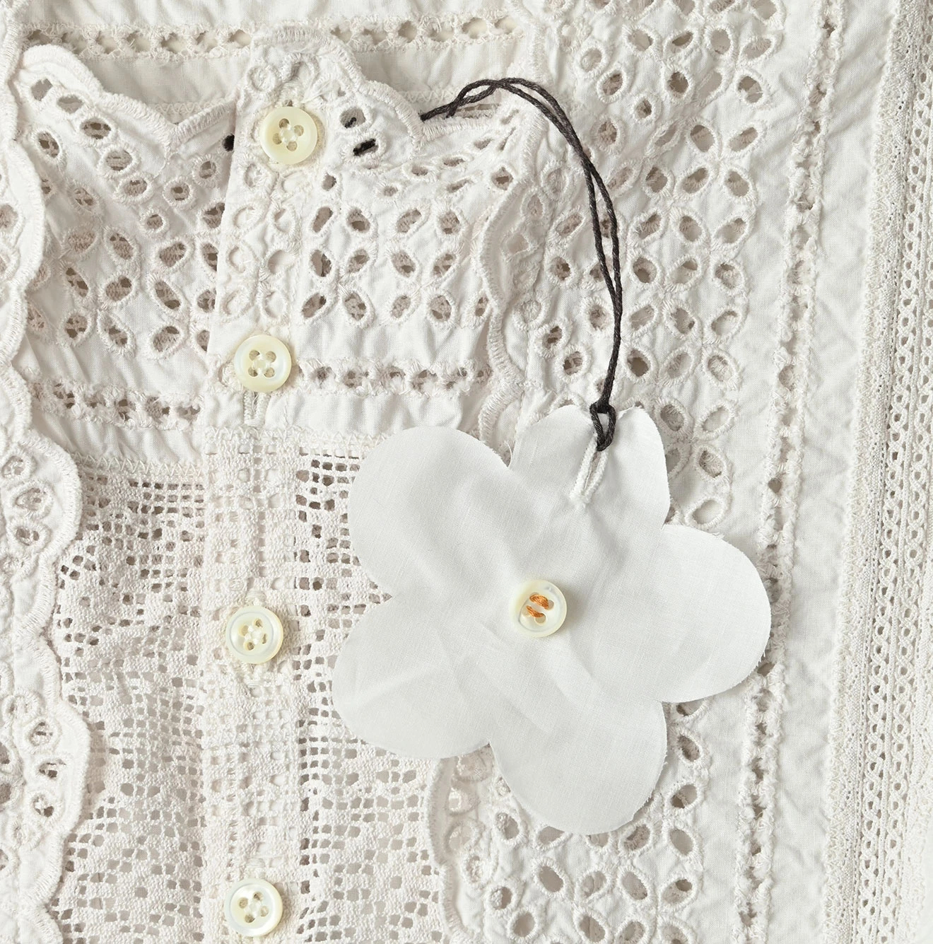 45R(フォーティファイブアール) |バチストカットワークのノースリーブトップ