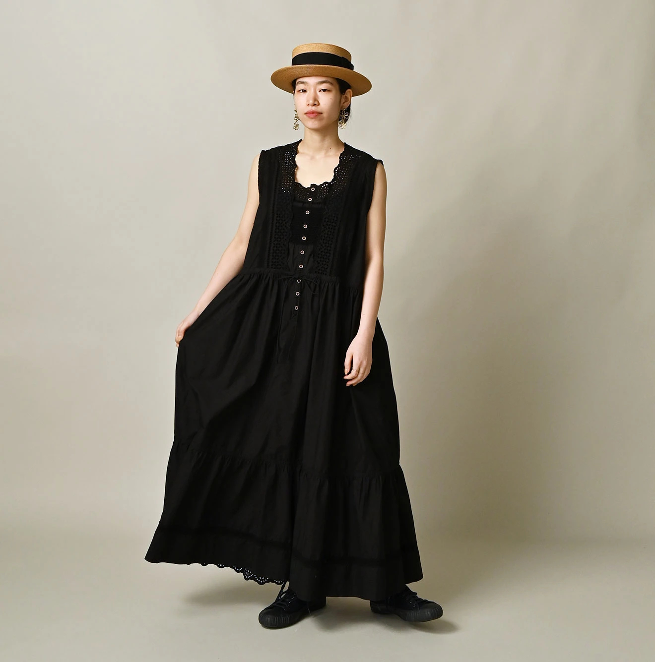 45R(フォーティファイブアール) |バチストカットワークのドレス