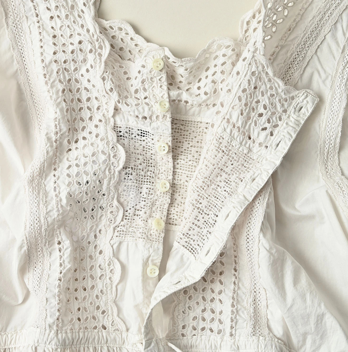 45R(フォーティファイブアール) |バチストカットワークのドレス