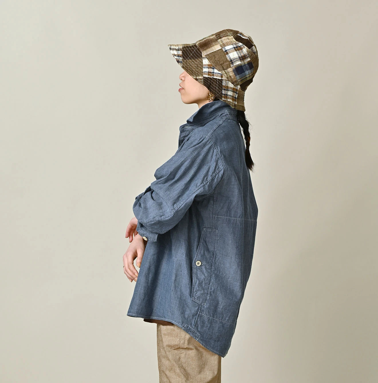 45R(フォーティファイブアール) |カディオックスの908クルーズシャツ（インディゴ）