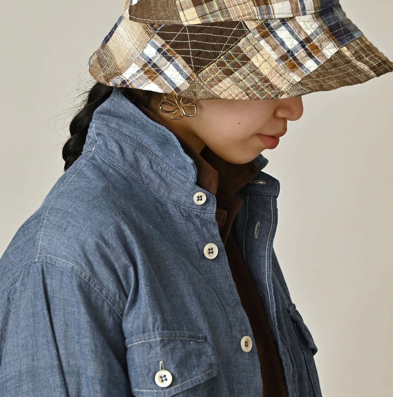 45R(フォーティファイブアール) |カディオックスの908クルーズシャツ（インディゴ）