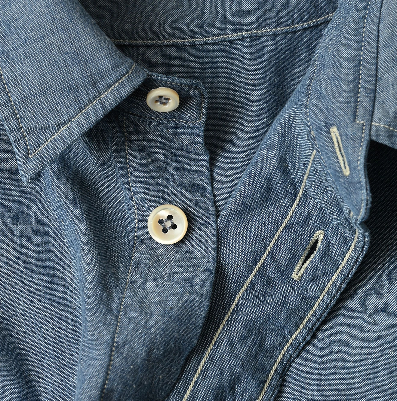 45R(フォーティファイブアール) |カディオックスの908クルーズシャツ（インディゴ）