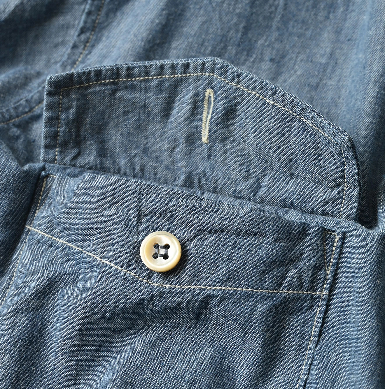 45R(フォーティファイブアール) |カディオックスの908クルーズシャツ（インディゴ）