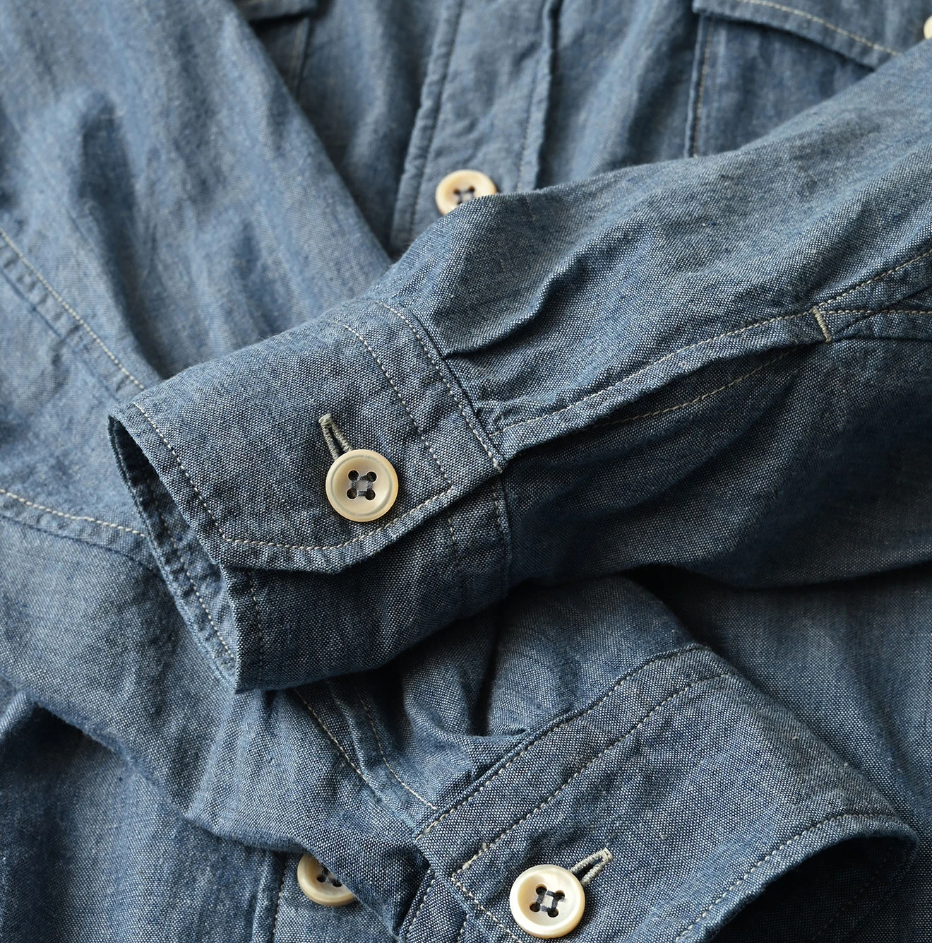 45R(フォーティファイブアール) |カディオックスの908クルーズシャツ（インディゴ）