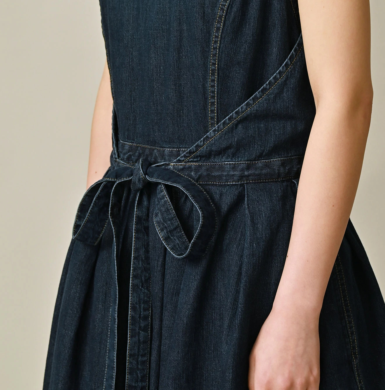 45R(フォーティファイブアール) |麦比古デニムのラップドレス（重）