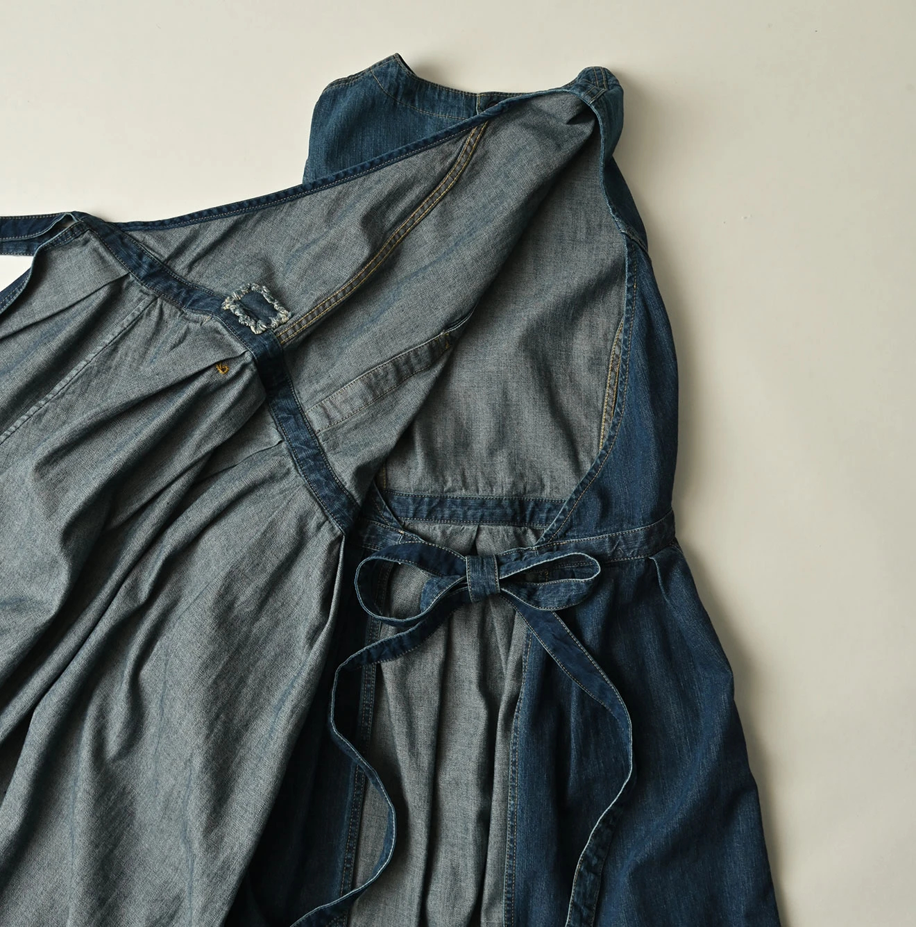 45R(フォーティファイブアール) |麦比古デニムのラップドレス（重）