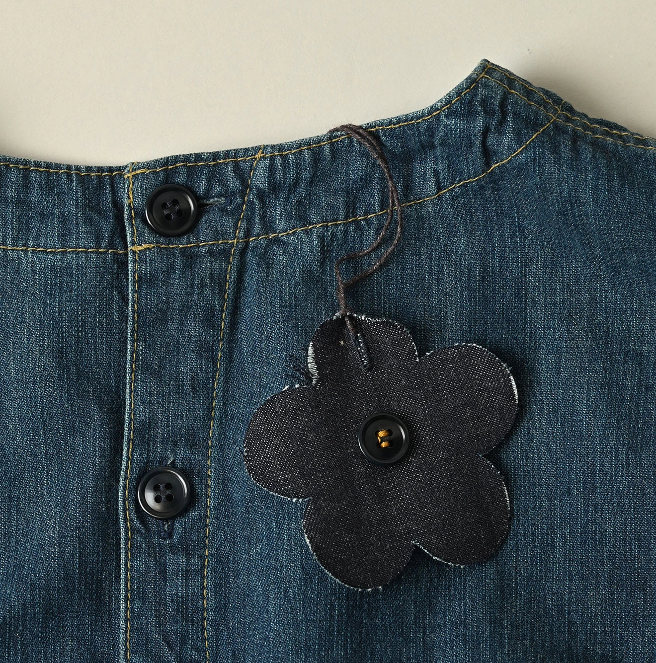 45R(フォーティファイブアール) |麦比古デニムのラップドレス（重）