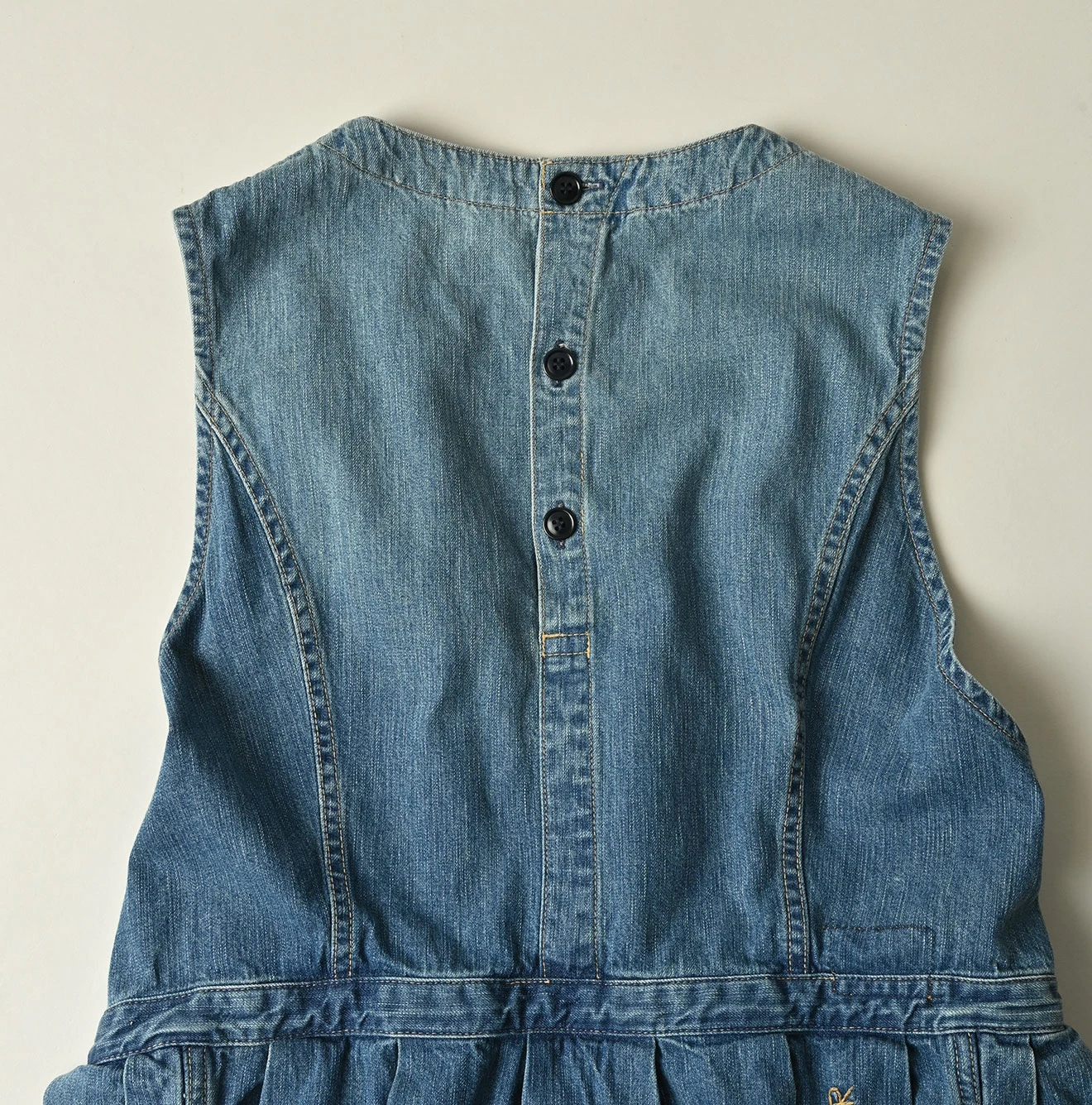 45R(フォーティファイブアール) |麦比古デニムのラップドレス（淡）