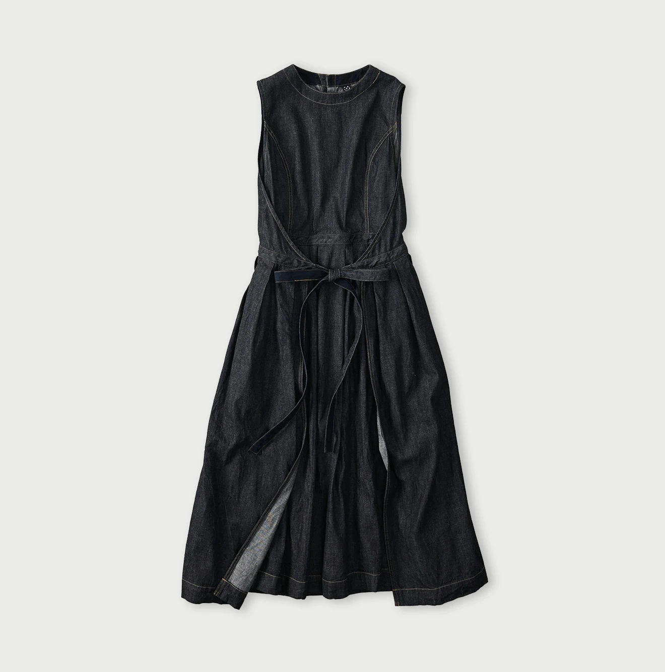 45R(フォーティファイブアール) |麦比古デニムのラップドレス（濃）