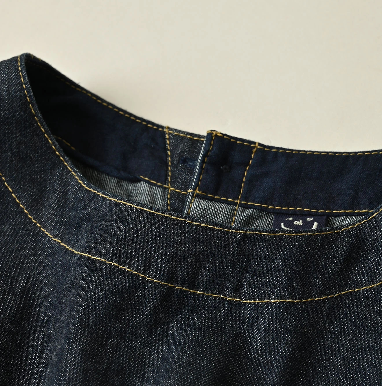 45R(フォーティファイブアール) |麦比古デニムのラップドレス（濃）