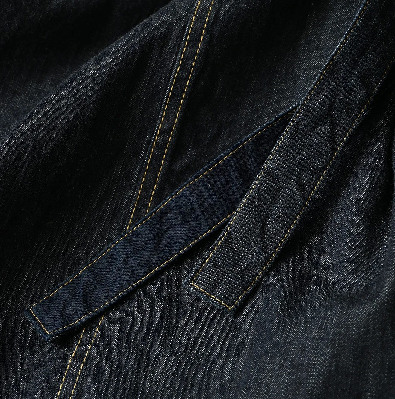 45R(フォーティファイブアール) |麦比古デニムのラップドレス（濃）