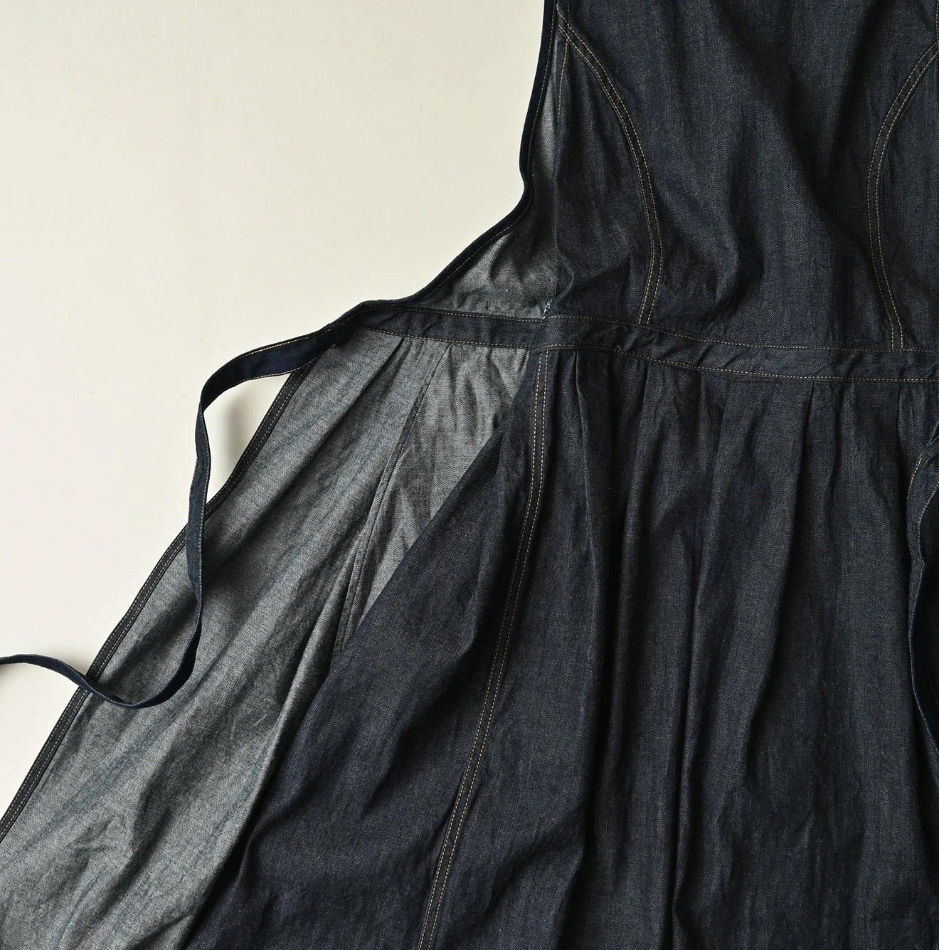 45R(フォーティファイブアール) |麦比古デニムのラップドレス（濃）