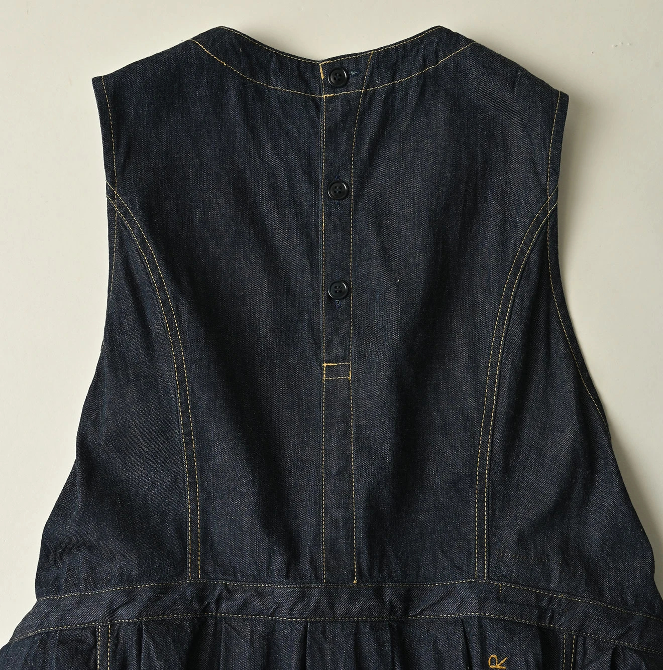 45R(フォーティファイブアール) |麦比古デニムのラップドレス（濃）