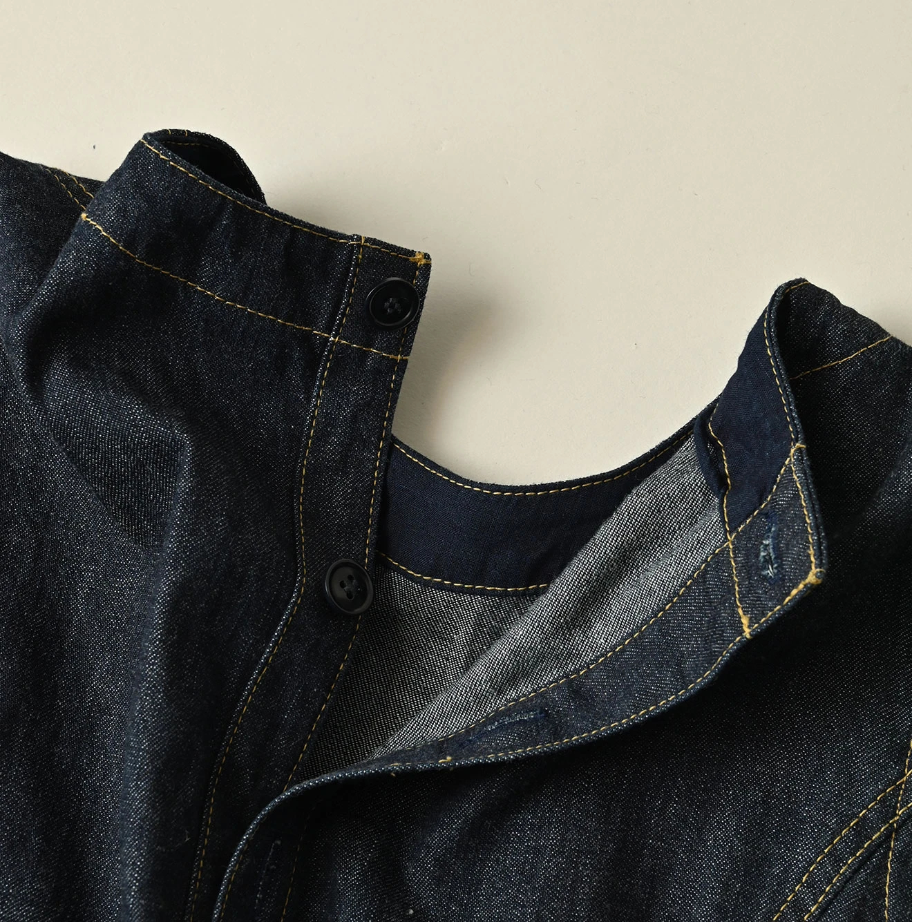 45R(フォーティファイブアール) |麦比古デニムのラップドレス（濃）