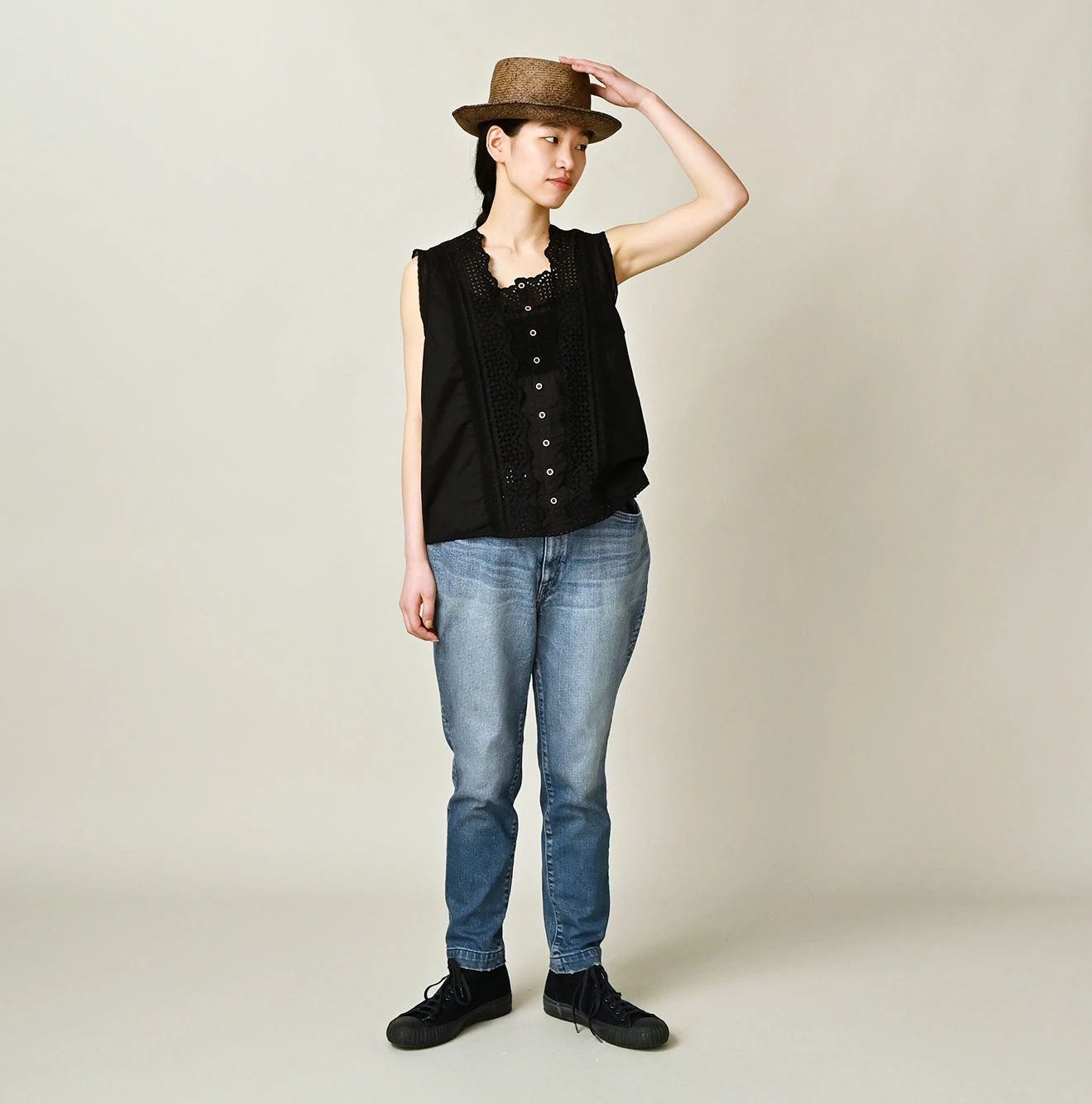 45R(フォーティファイブアール) |ライ麦ストレッチデニムの桃比女（再び）