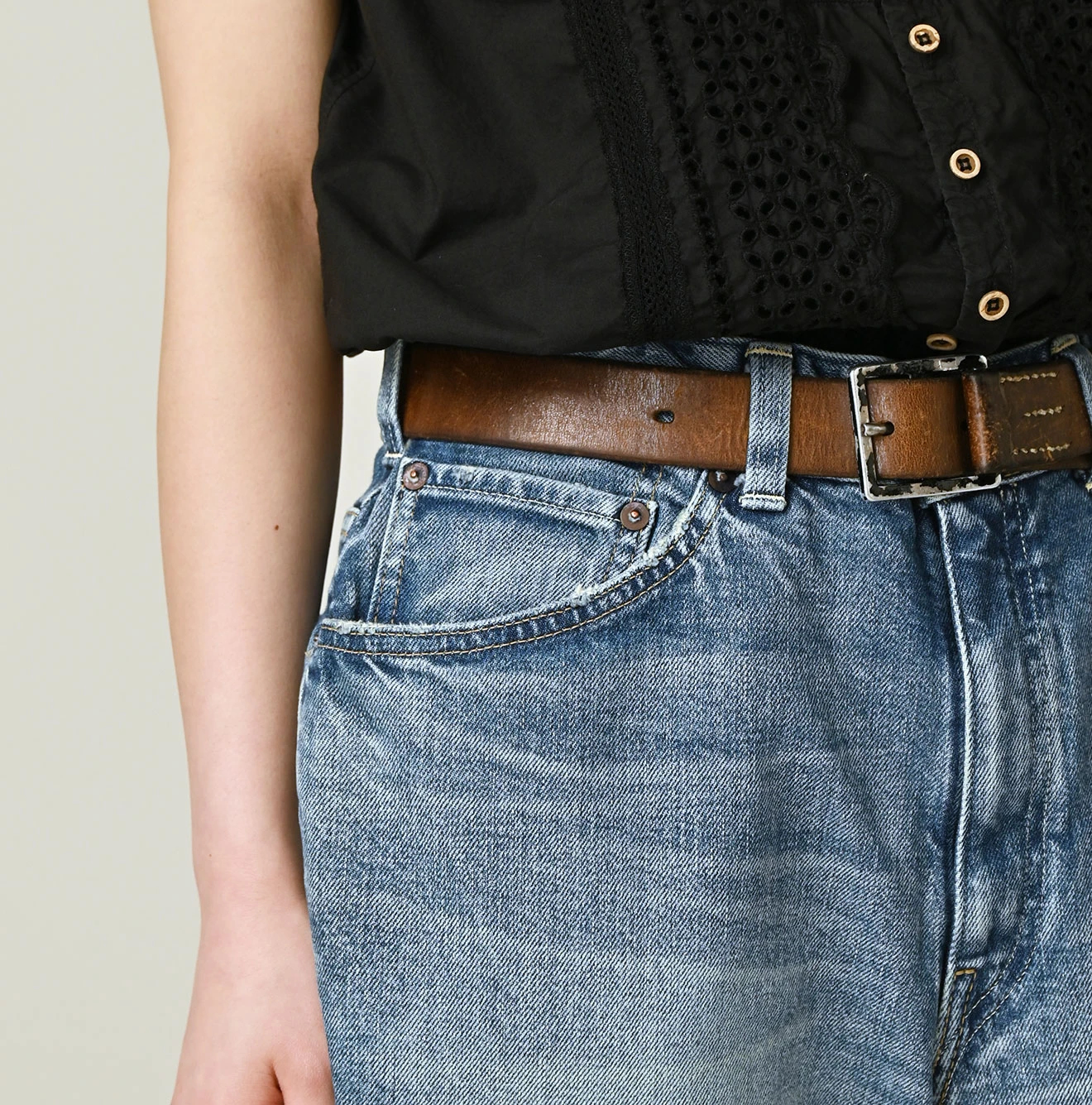 45R(フォーティファイブアール) |ライ麦ストレッチデニムの桃比女（再び）