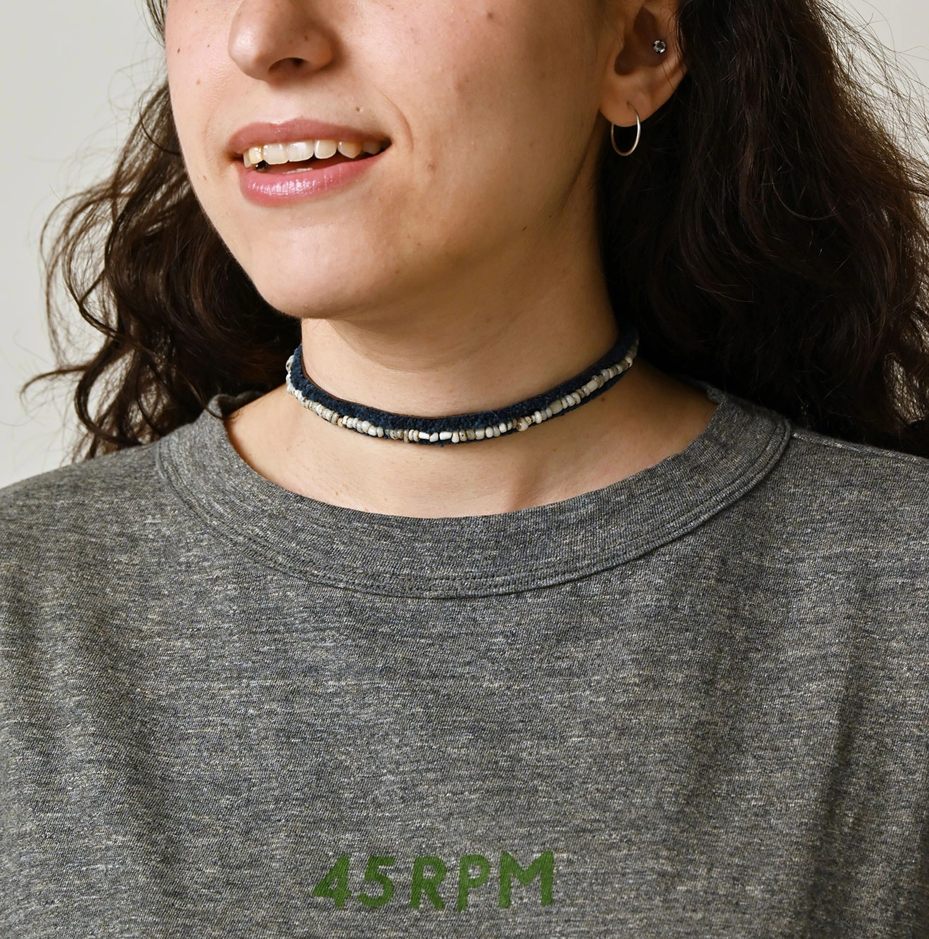 45R(フォーティファイブアール) |ピッコロゴプリントのギャザーＭキャミ（トップ）