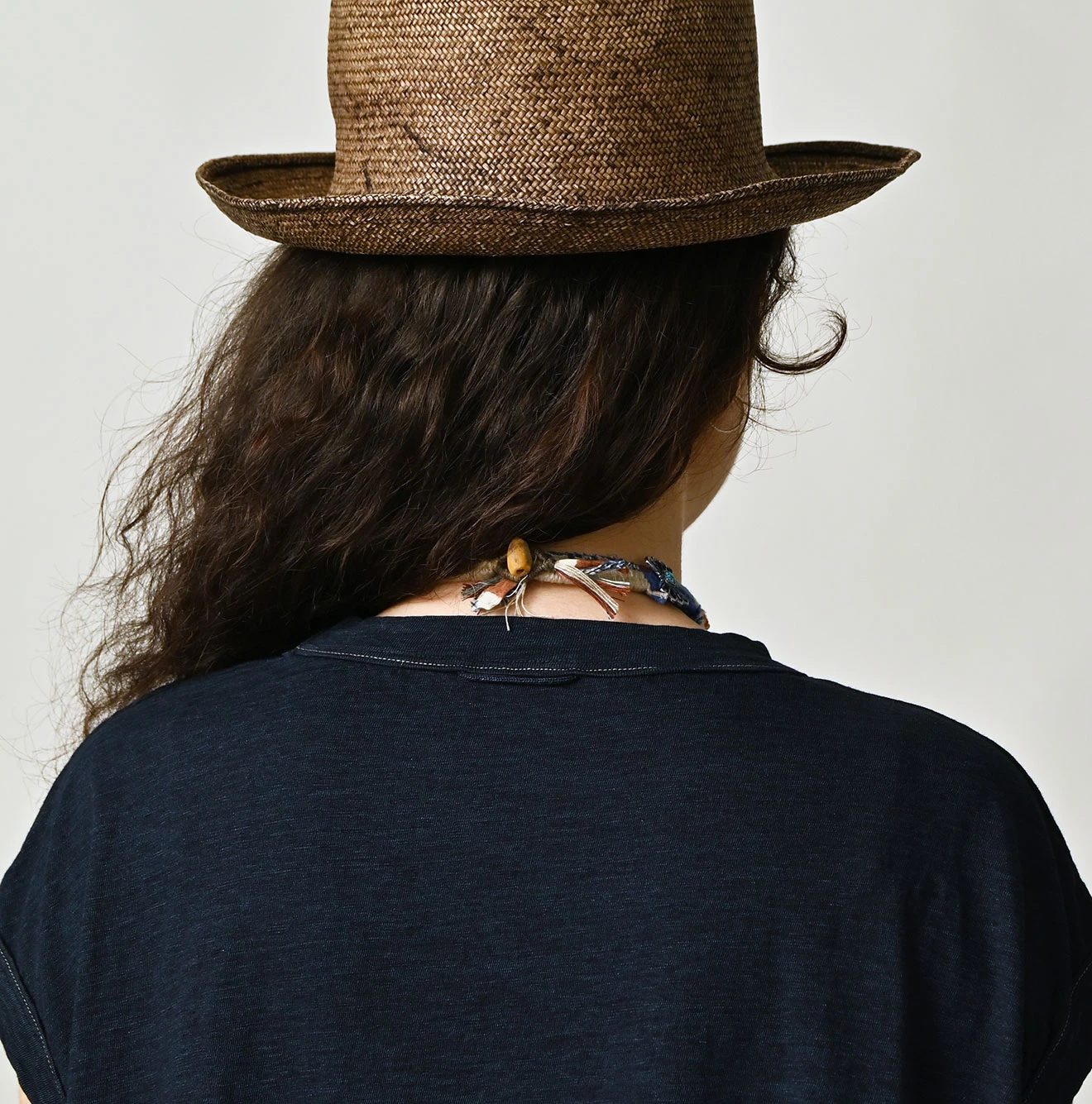 45R(フォーティファイブアール) |ピッコロゴプリントのギャザーMキャミ（インディゴ）