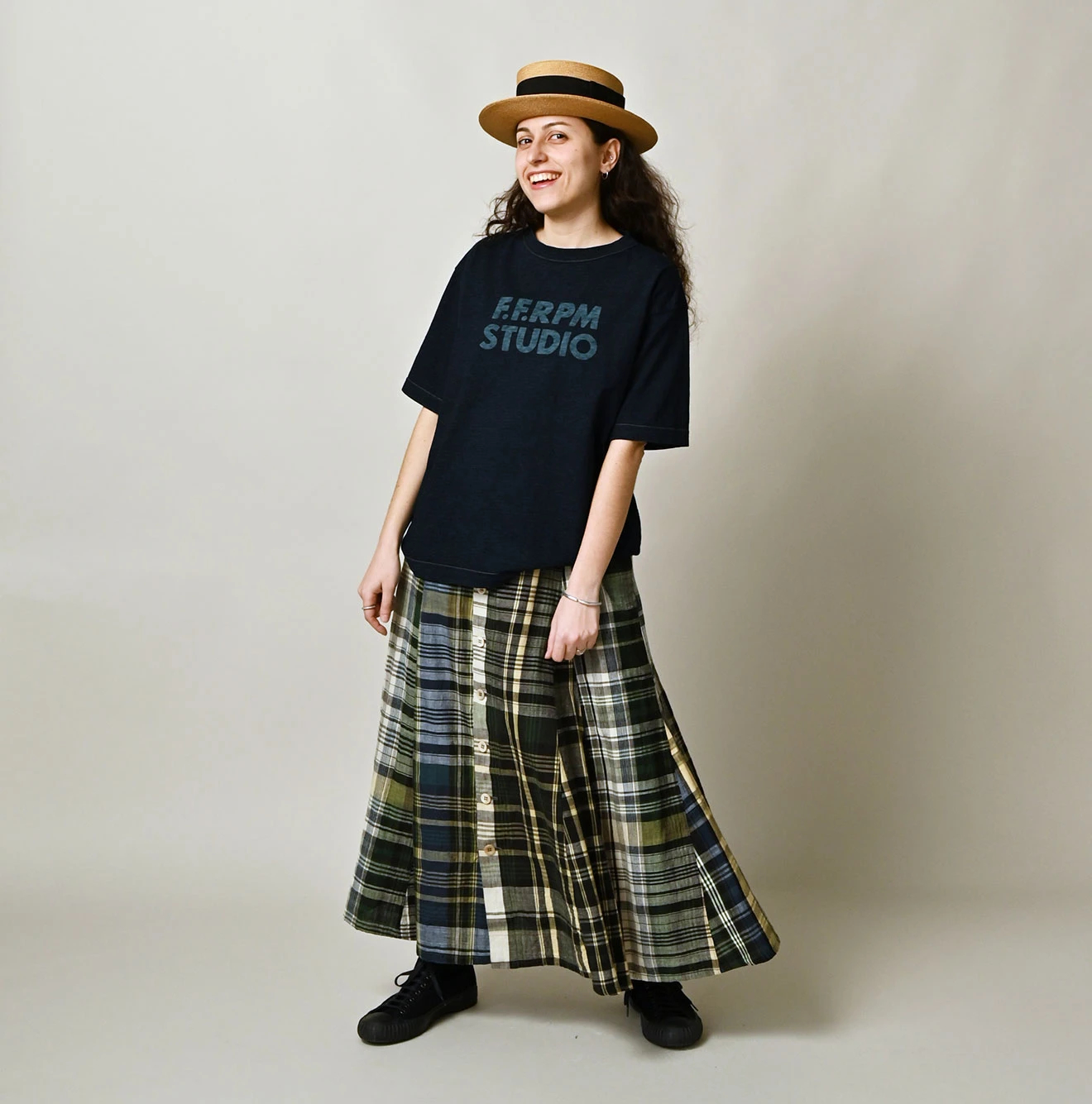 45R(フォーティファイブアール) |ボールドロゴプリントの908オーシャンTシャツ（インディゴ）