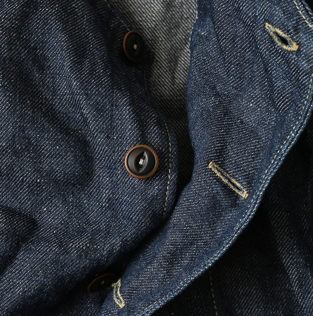 45R(フォーティファイブアール) |リネンデニムのオープンノースリーブ（濃）